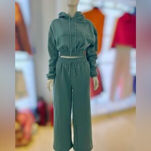 Zara long sleeve, hoodie, straight pants size XS, S, M